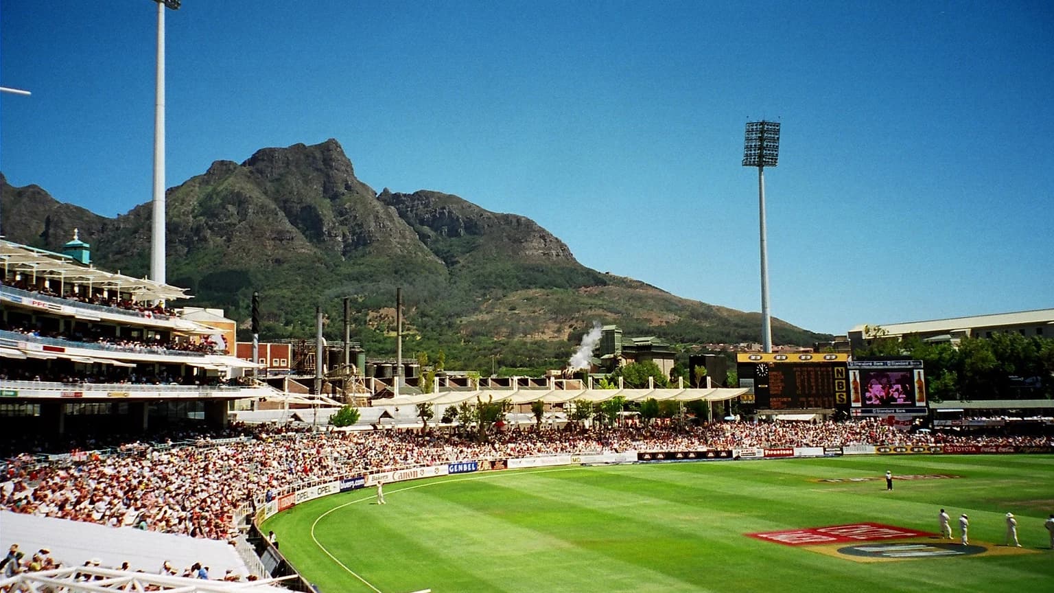 केप टाउन के Newlands क्रिकेट मैदान की पुरानी तस्वीर